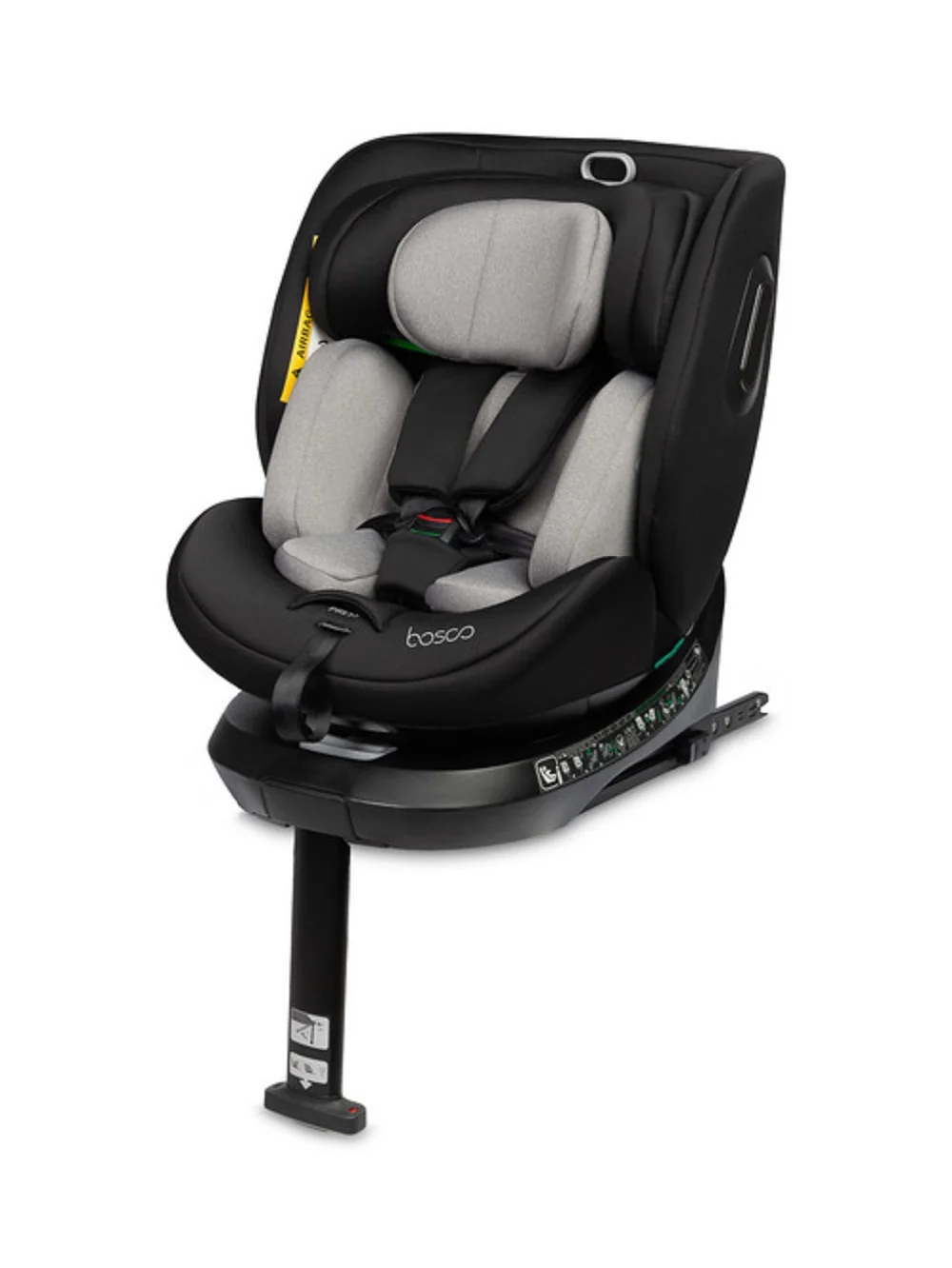 Autosedačka s isofixom BOSCO I-Size, 40-150cm, čierna