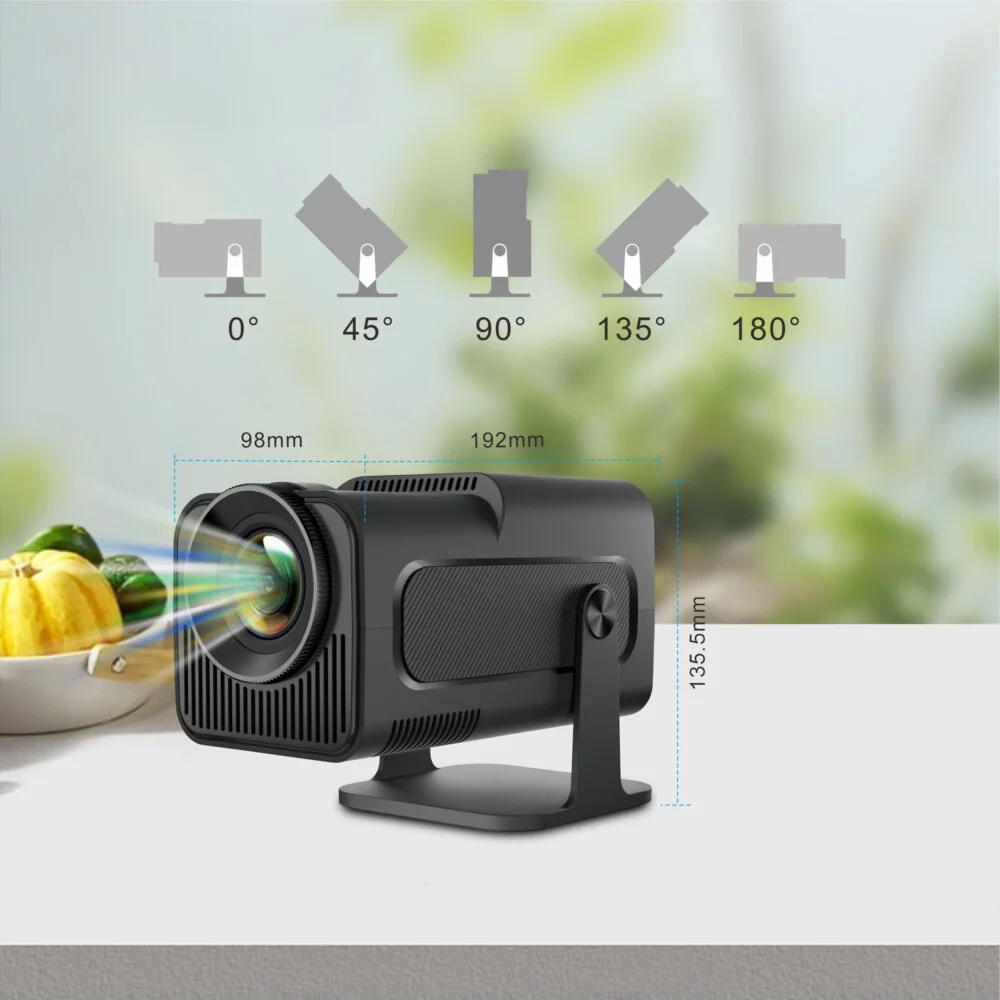 MG HY300 TV smart projektor WiFi Full HD, čierny