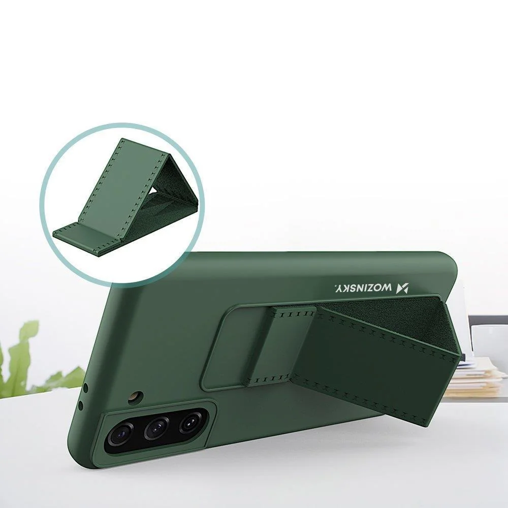 Silikónové puzdro so stojanom pre Samsung Galaxy S21 5G