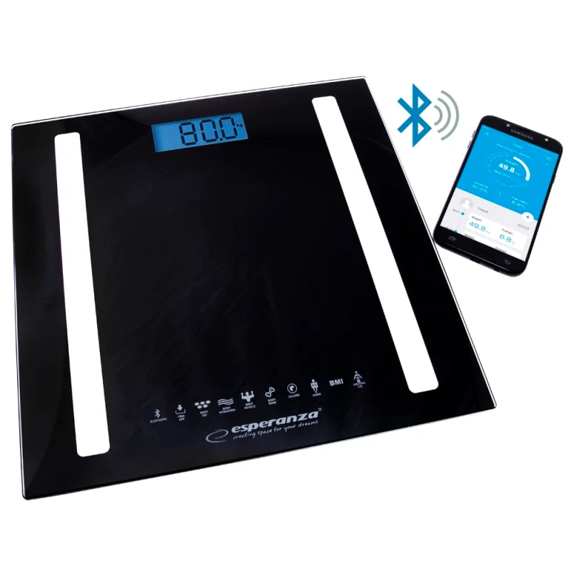 Analytická Digitálna osobná váha 8v1 Bluetooth B.Fit čierna