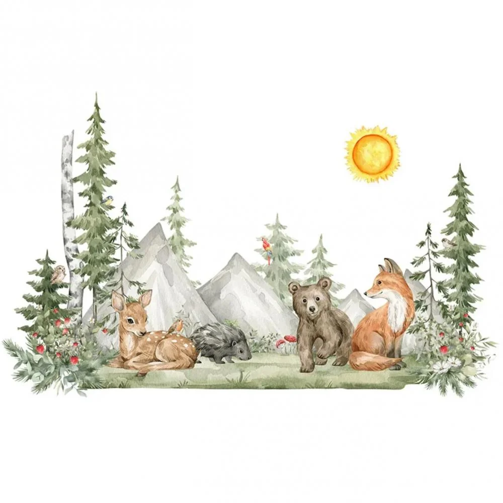Samolepka na stenu/Tapeta Woodland 30cm x 90cm, PVC