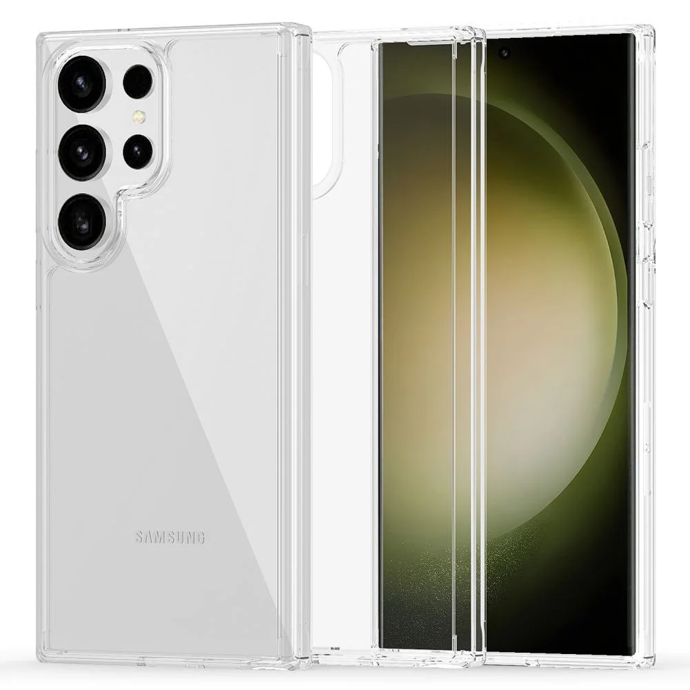 Tech-Protect FlexAir kryt na Samsung Galaxy S23 Ultra, priesvitný 