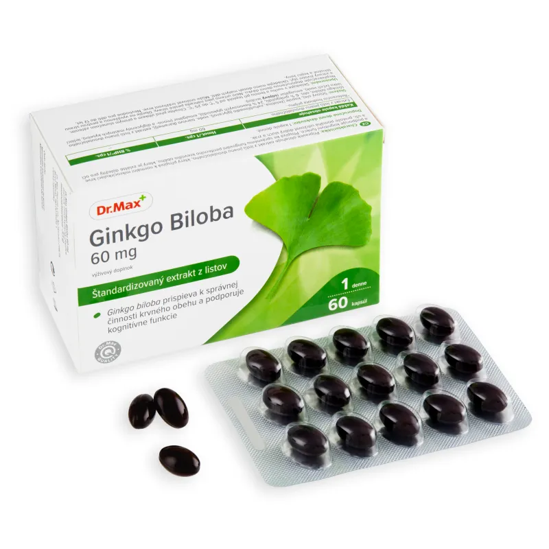 Dr. Max Ginkgo biloba 60 mg 1×60 cps, výživový doplnok