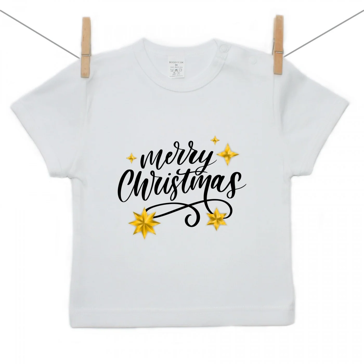 Boodyy Tričko s krátkym rukávom Merry Christmas Veľkosť: 110