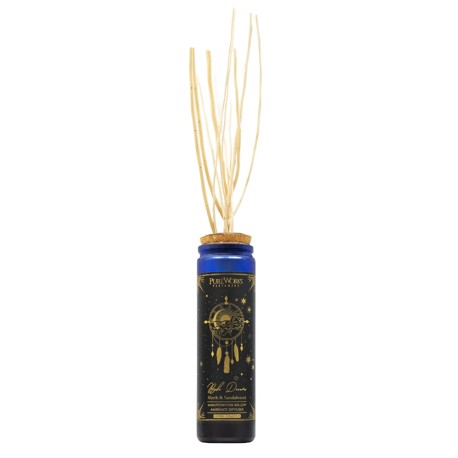 Organický difuzér s vŕbovými prútikmi Myrrh & Sandalwood, 100 ml