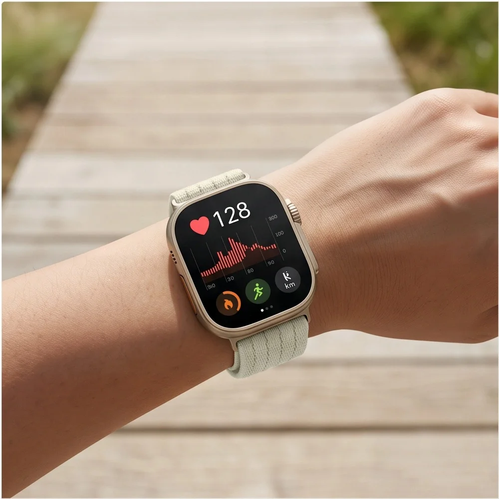 Tech-Protect Nylon remienok na Huawei Watch Fit 3 / 4 / 4 Pro / 5 / 5 Pro, starlight