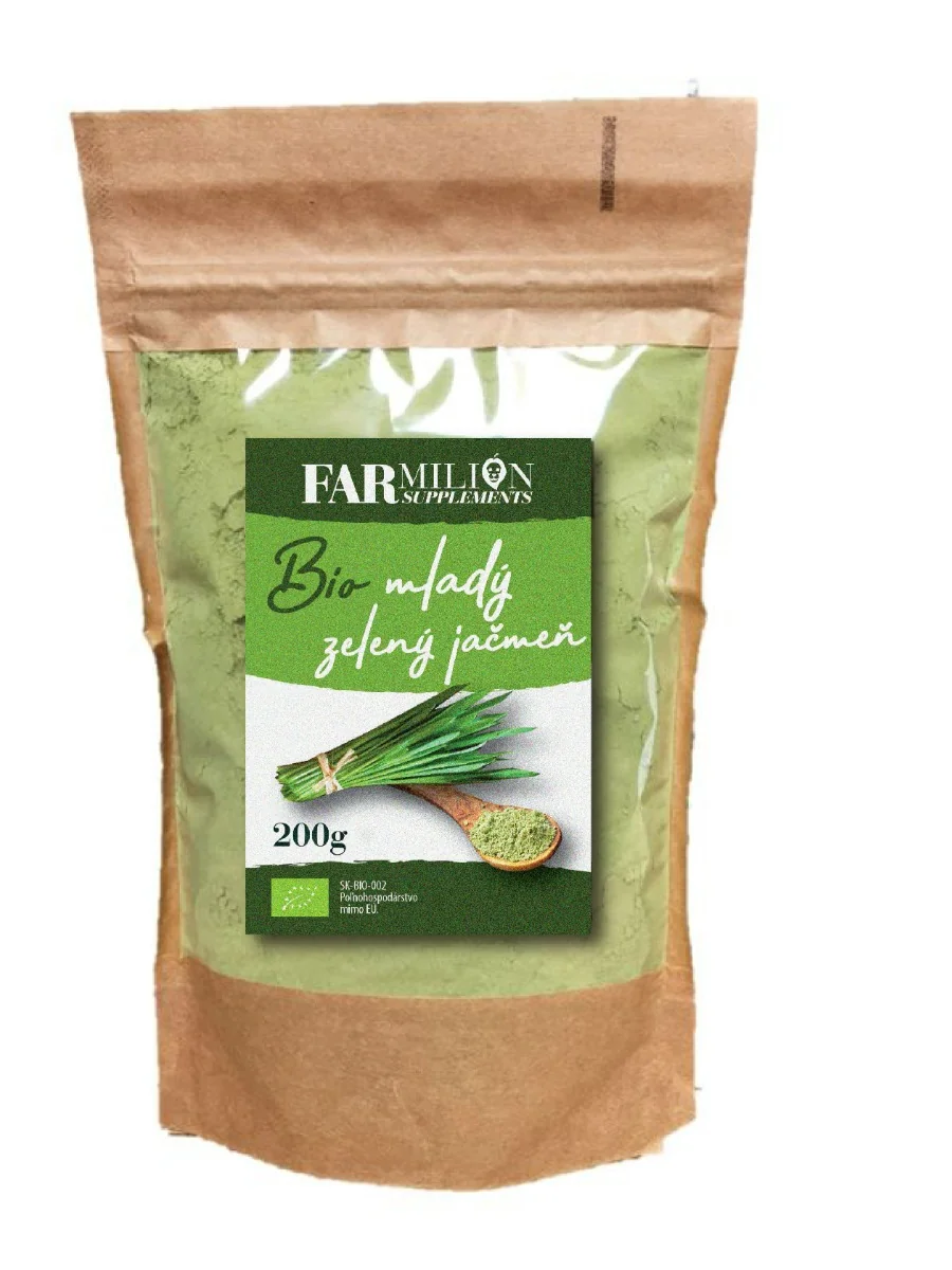 Mladý zelený jačmeň 1×200 g, doplnok stravy