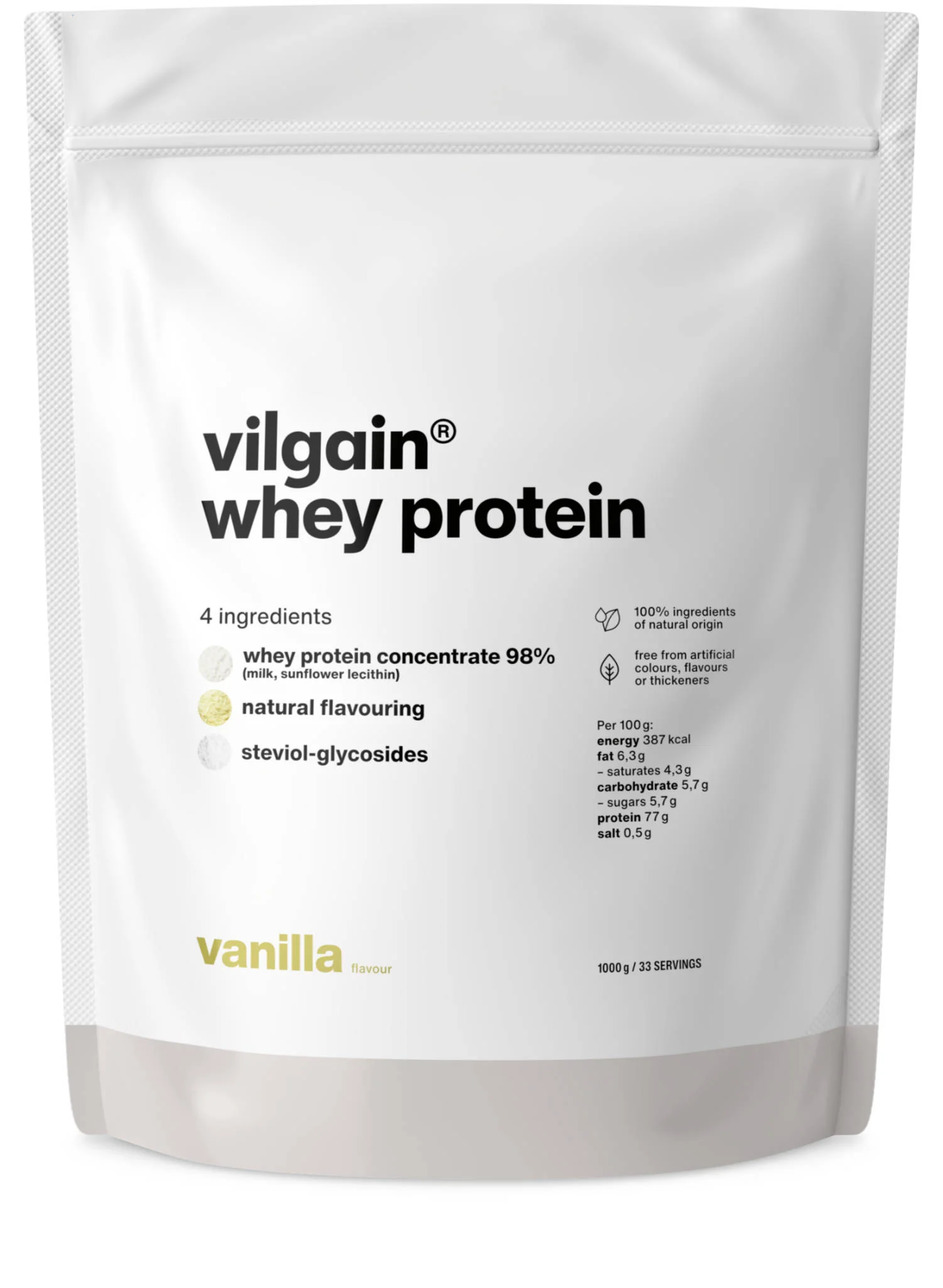 Vilgain Whey Protein vanilka 1000 g