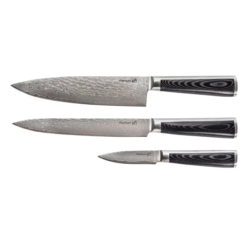 G21 Sada nožov Damascus Premium, Box, 3 ks Damascus Premium, Box, 3 ks G21-DMSP-BX3