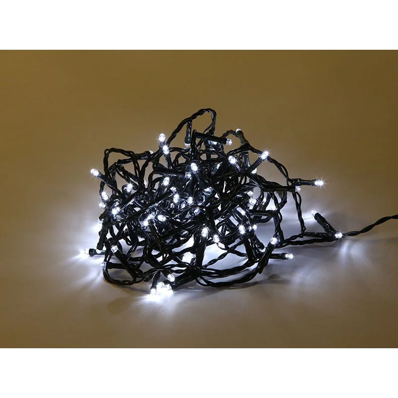 SOLEX vianočné osvetlenie ip44 100 led studená a teplá biela