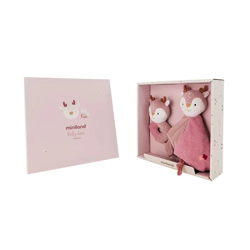 Miniland BABY DEER GIFT PACK – Darčeková sada pre bábätko, Jelenček
