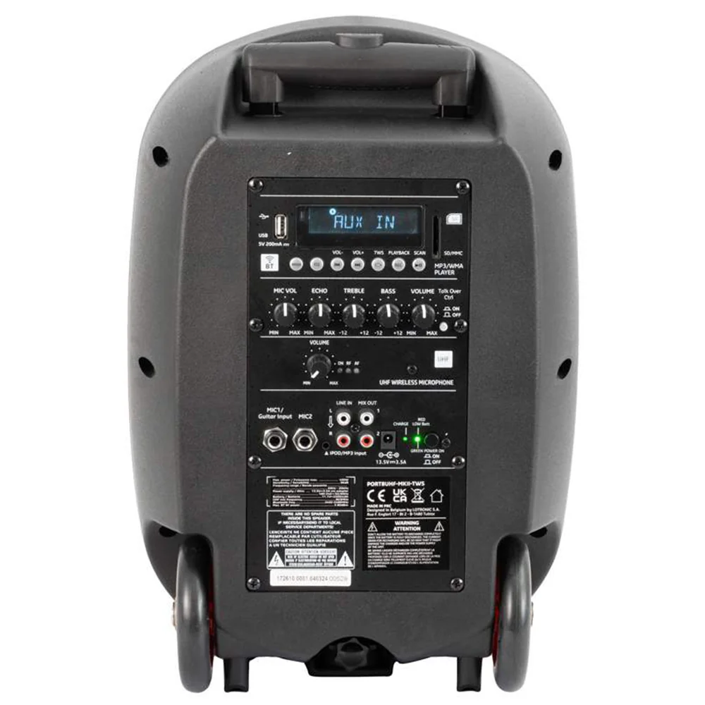 PORT8UHF-MKII Ibiza batériová reprosústava