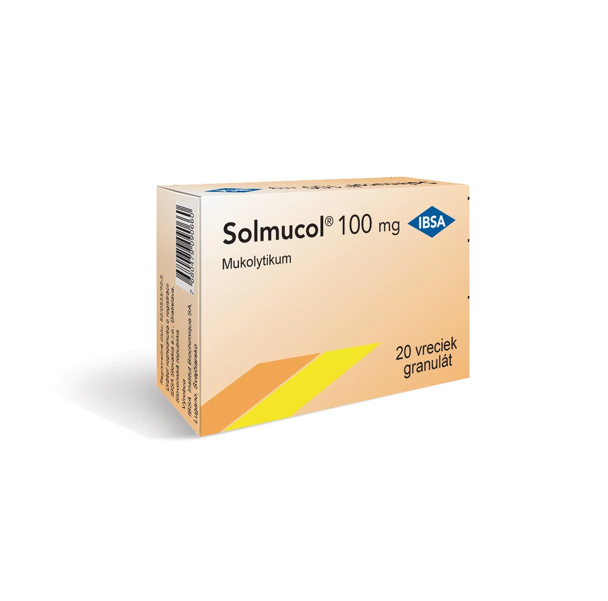Solmucol 100 mg 20×1,5 g, vrecúška