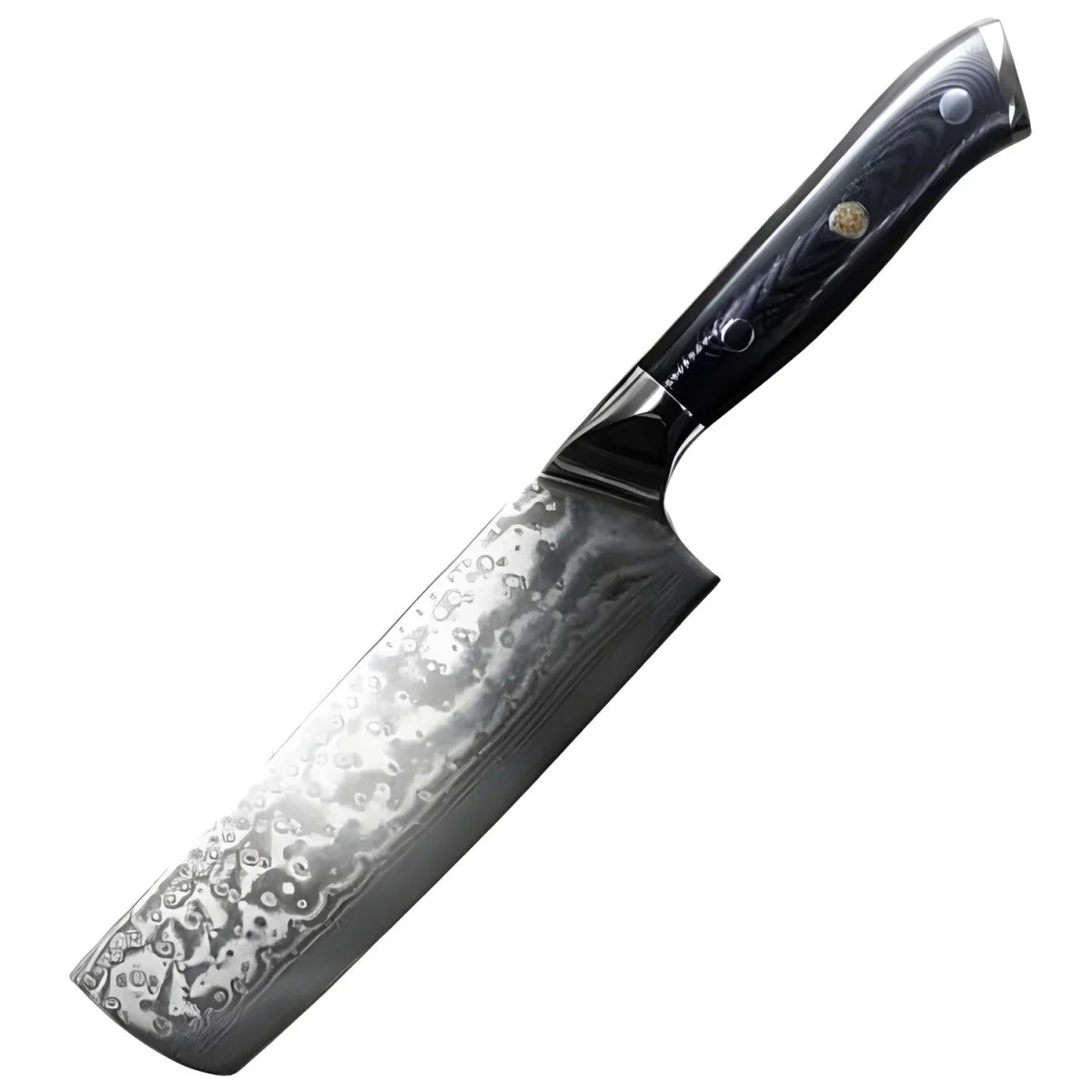 Damaškový kuchynský nôž - Small Cleaver, čierny 15,5cm, čepeľ 29cm