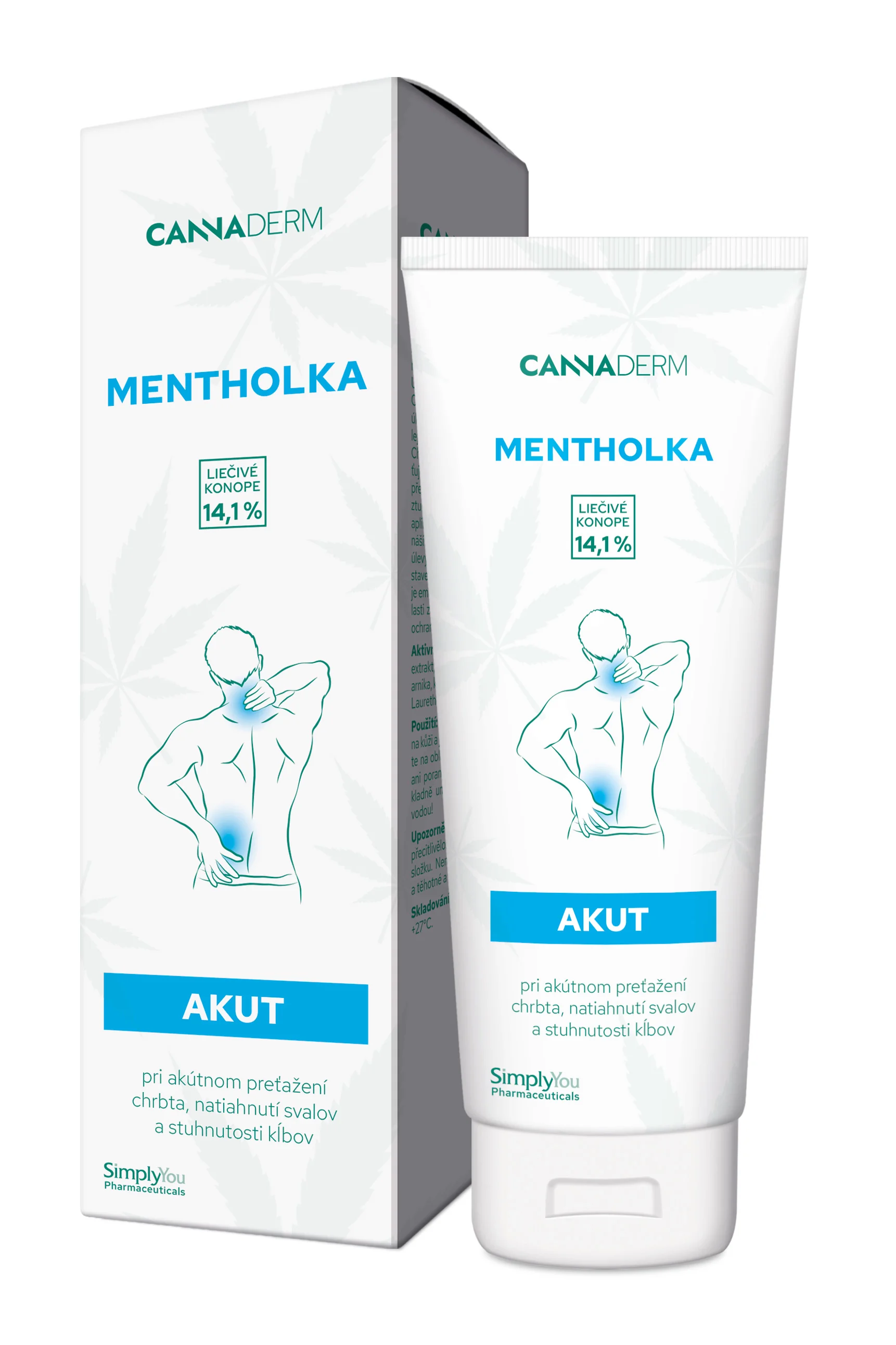Cannaderm Mentholka AKUT 1×125 ml, masážny gél