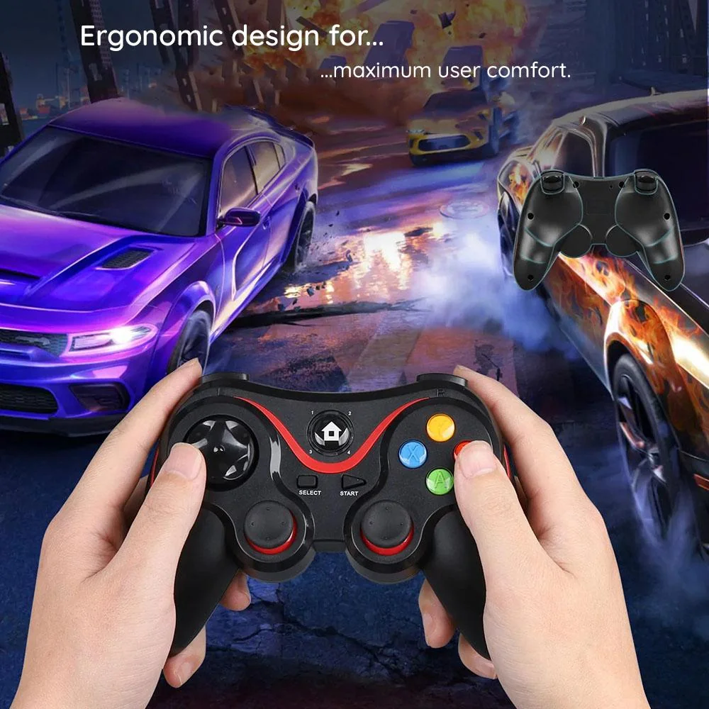 Bezdrôtový ovládač (V8) - Bluetooth V4.0 2.4G - 400mAh - Červená H33314