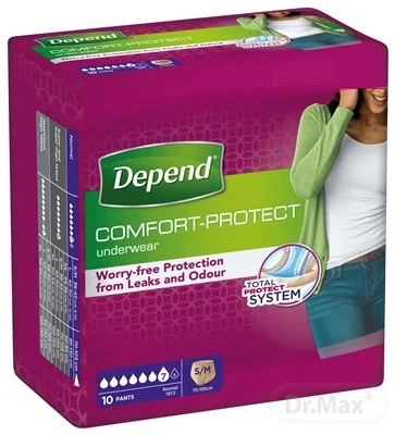 DEPEND NORMAL S/M pre ženy 1×10 ks, naťahovacie nohavičky