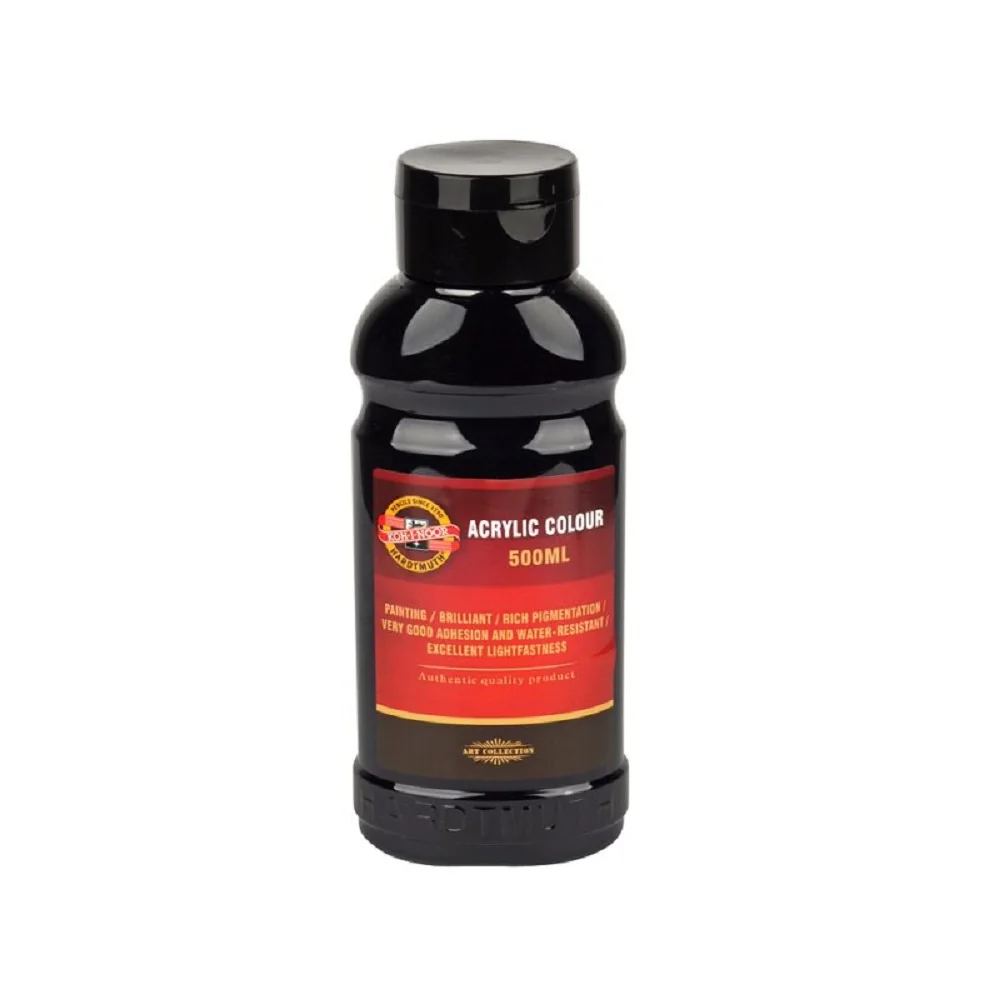 Akrylová farba 500 ml, čierna 1627/0700