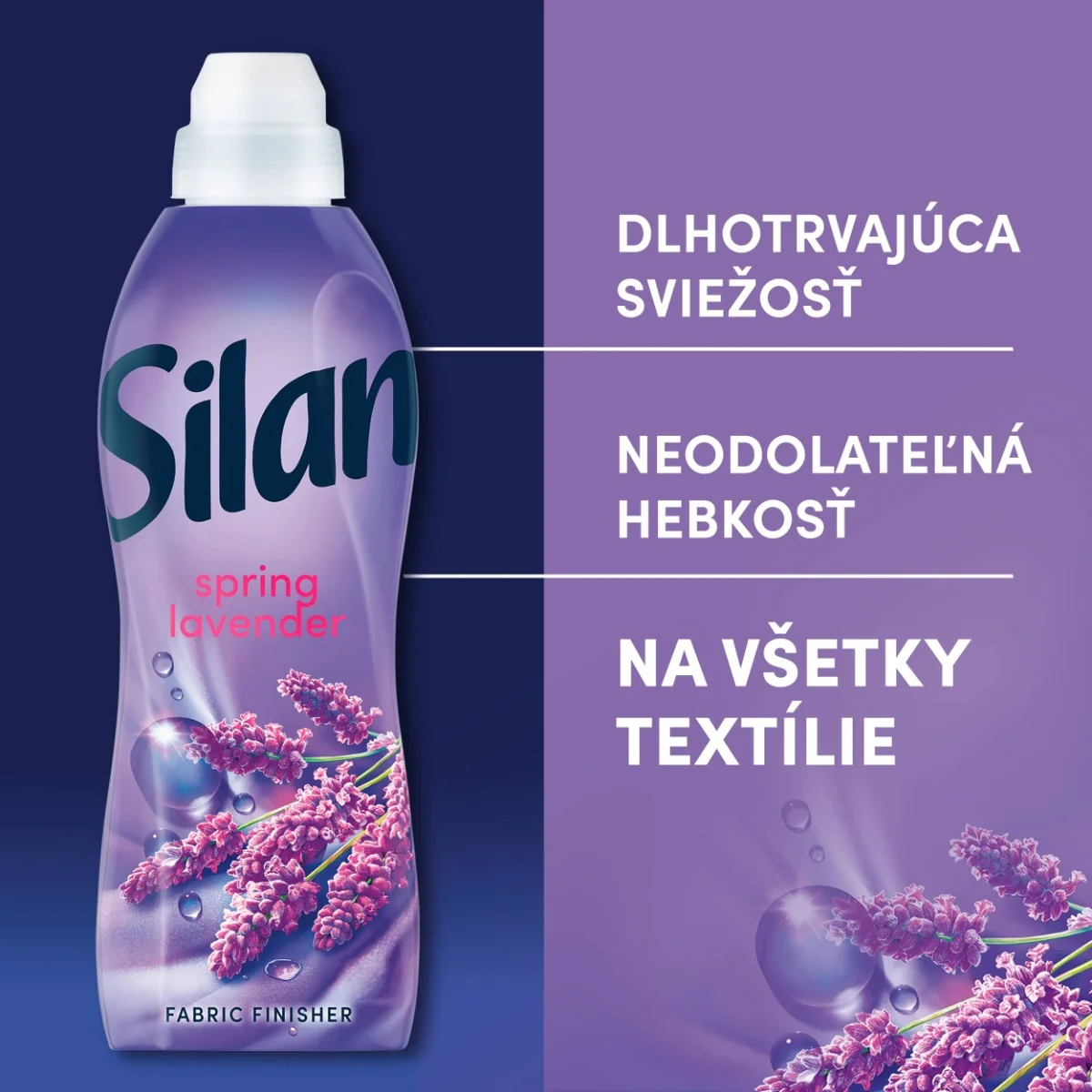 Silan aviváž Spring Lavender 64 praní, 1,408 l 1×1408 ml, aviváž