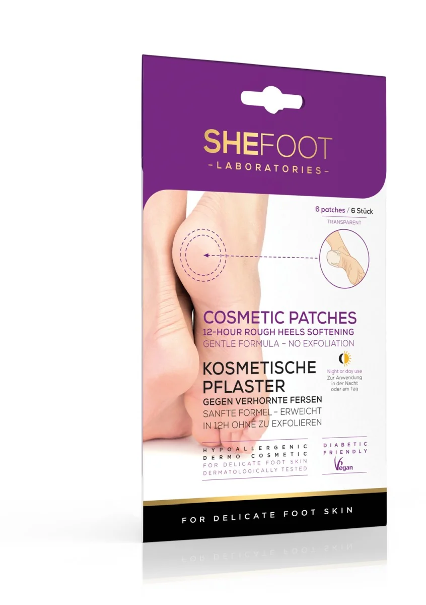 SheFoot Kozmetické náplasti na popraskané päty 1×6 ks, kozmetické náplasti