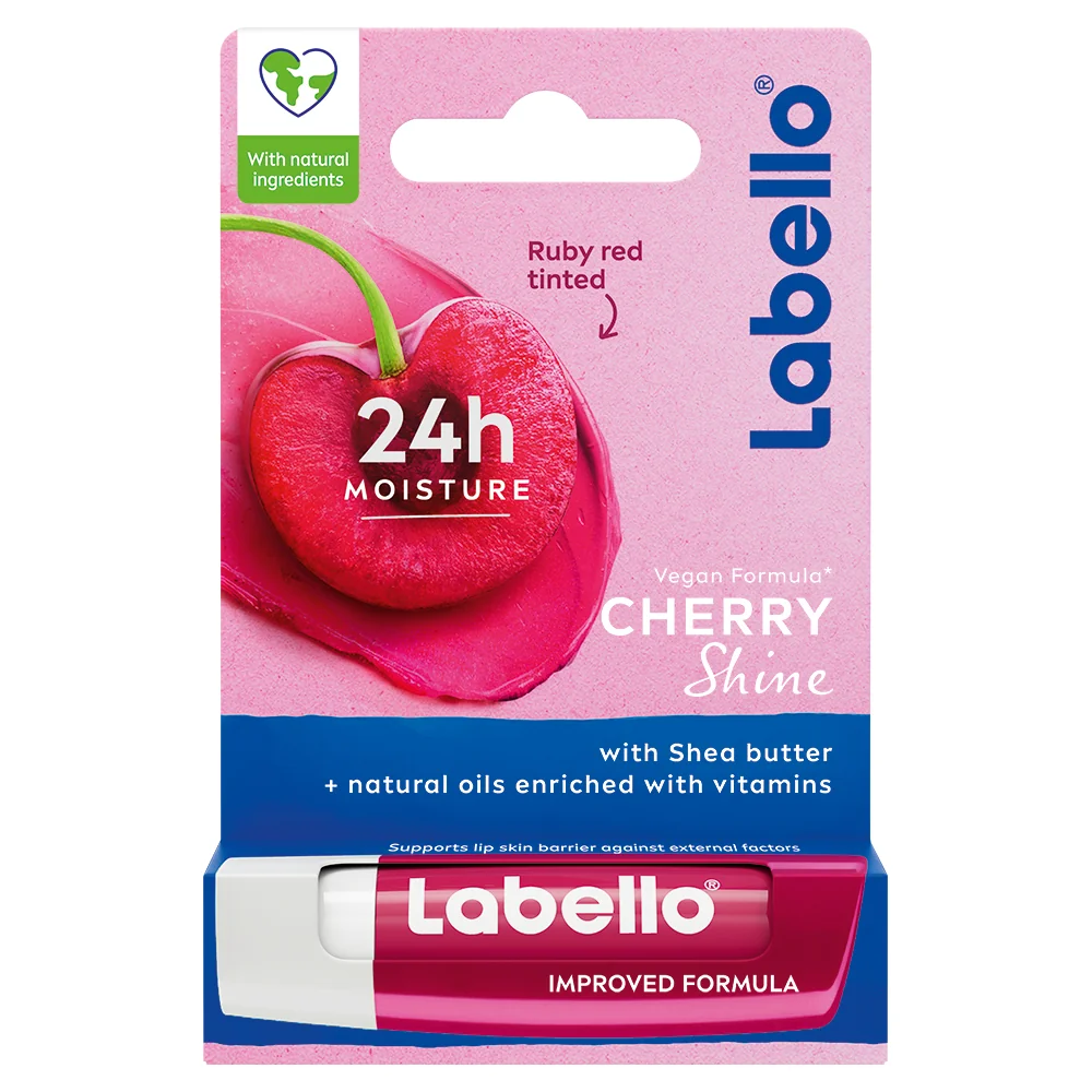 Labello Tónovací balzam na pery Cherry 4×8 g, tónovací balzam na pery