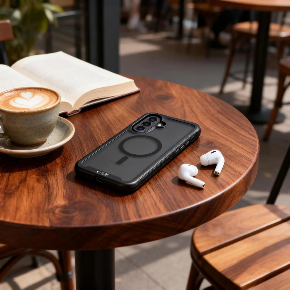 Tech-Protect Defense MagSafe kryt na Samsung Galaxy A57 5G, čierny