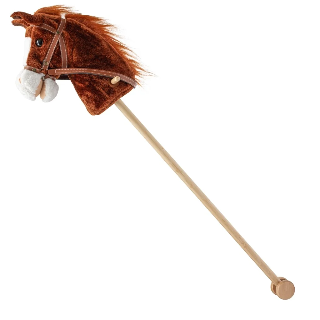 Hobby Horse so zvukom a kolieskami Bruno Baby Mix Brown , 20C56548