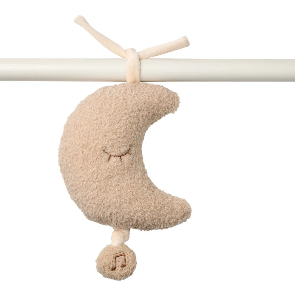 Hračka hudobná Teddy mesiačik 25 cm, 0m+