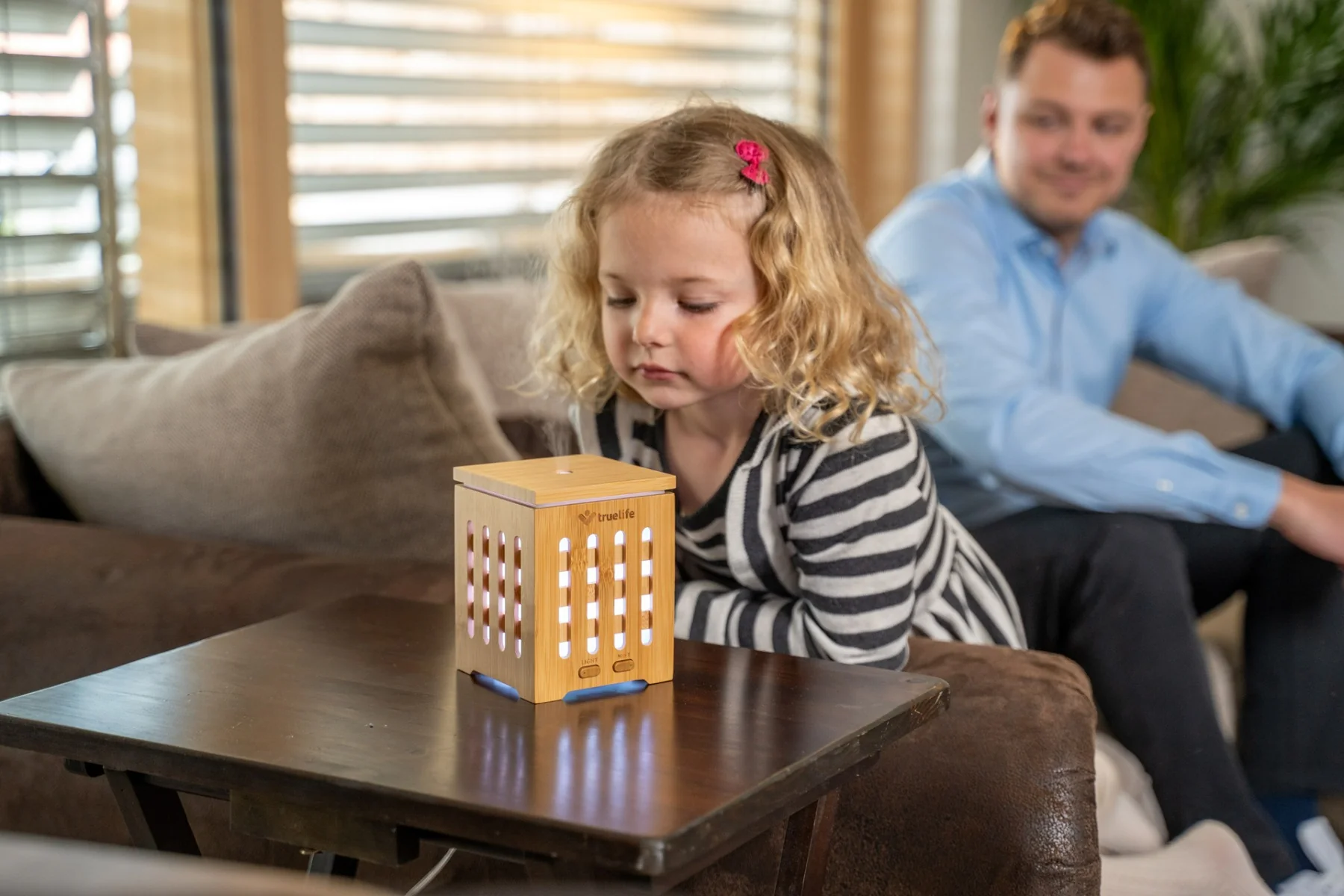 TrueLife AIR Diffuser D7 Bamboo 1×1 ks, aróma difúzor a zvlhčovač vzduchu