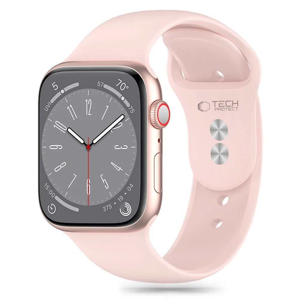 Tech-Protect Silicone remienok na Apple Watch 42/44/45/49mm light pink