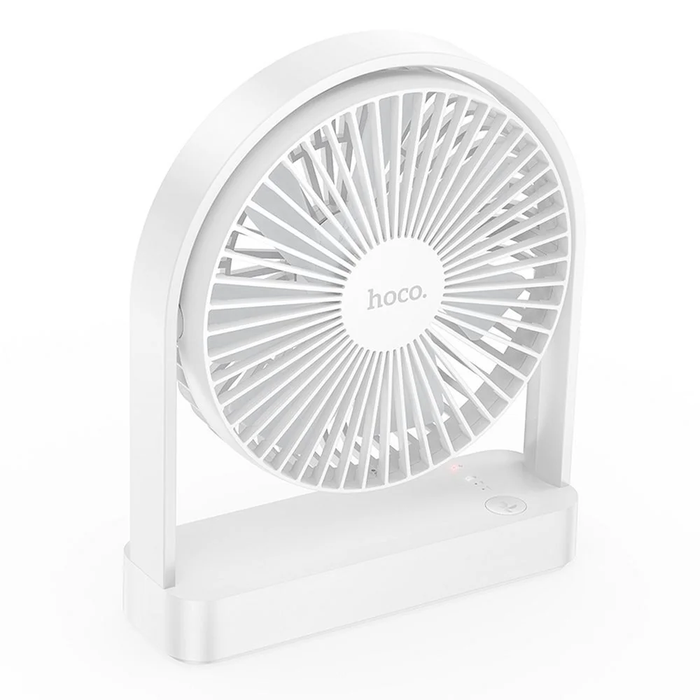 Ultratenký stolový ventilátor, biely
