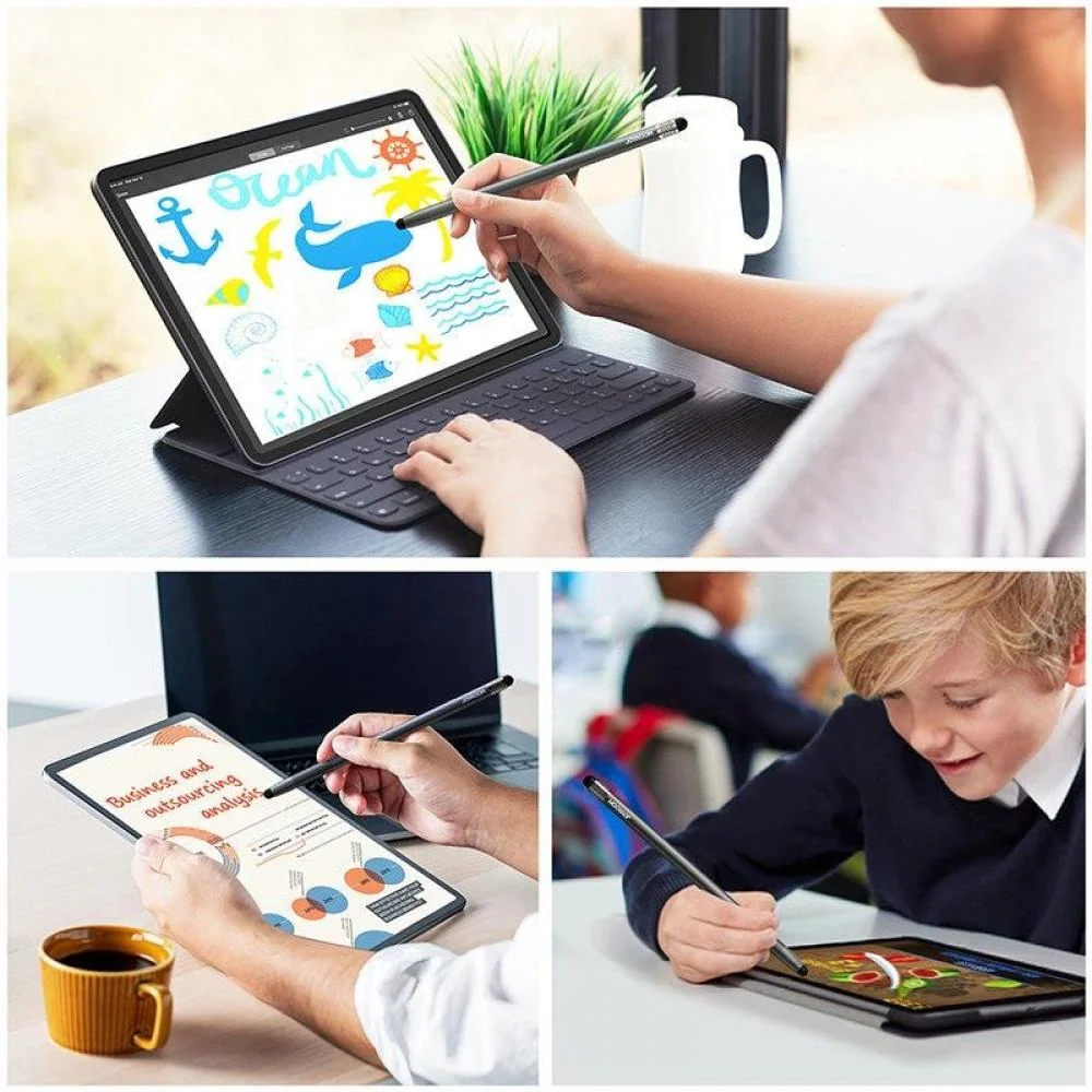 Stylus dotykové pero pre smartfóny a tablety - Čierna