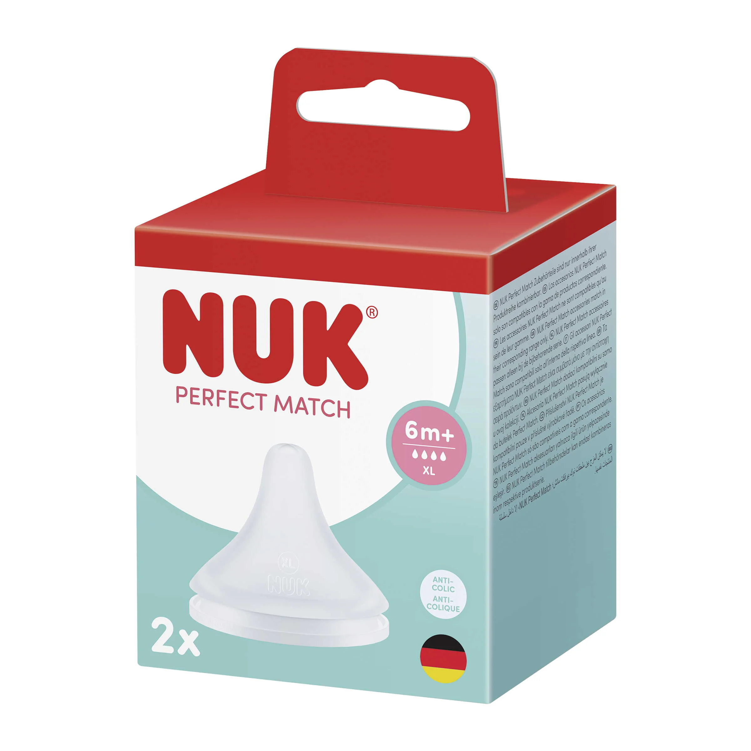 NUK náústok Perfect Match vel. XL (6+m) 2ks 2 ks