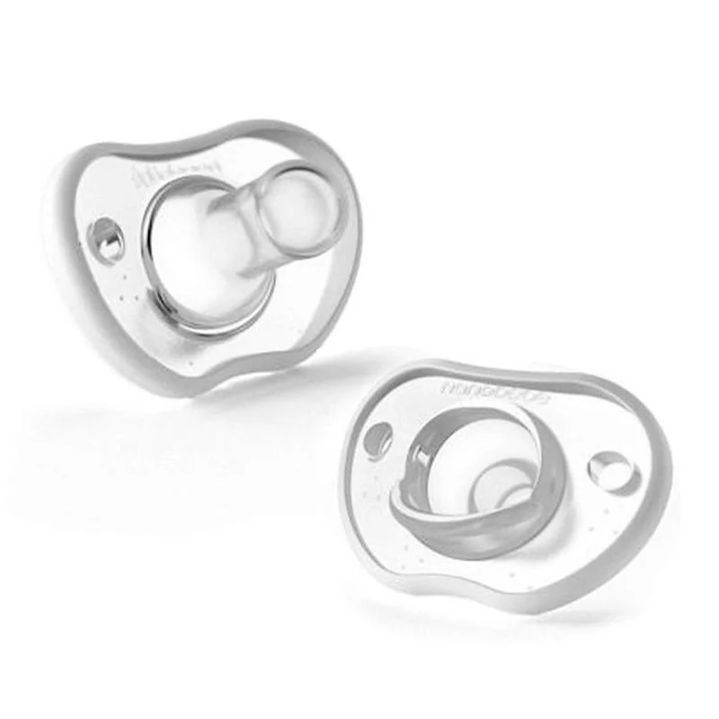 Nanobébé Flexy Silikónový upokojujúci cumlík, 3m+, biely, 2ks