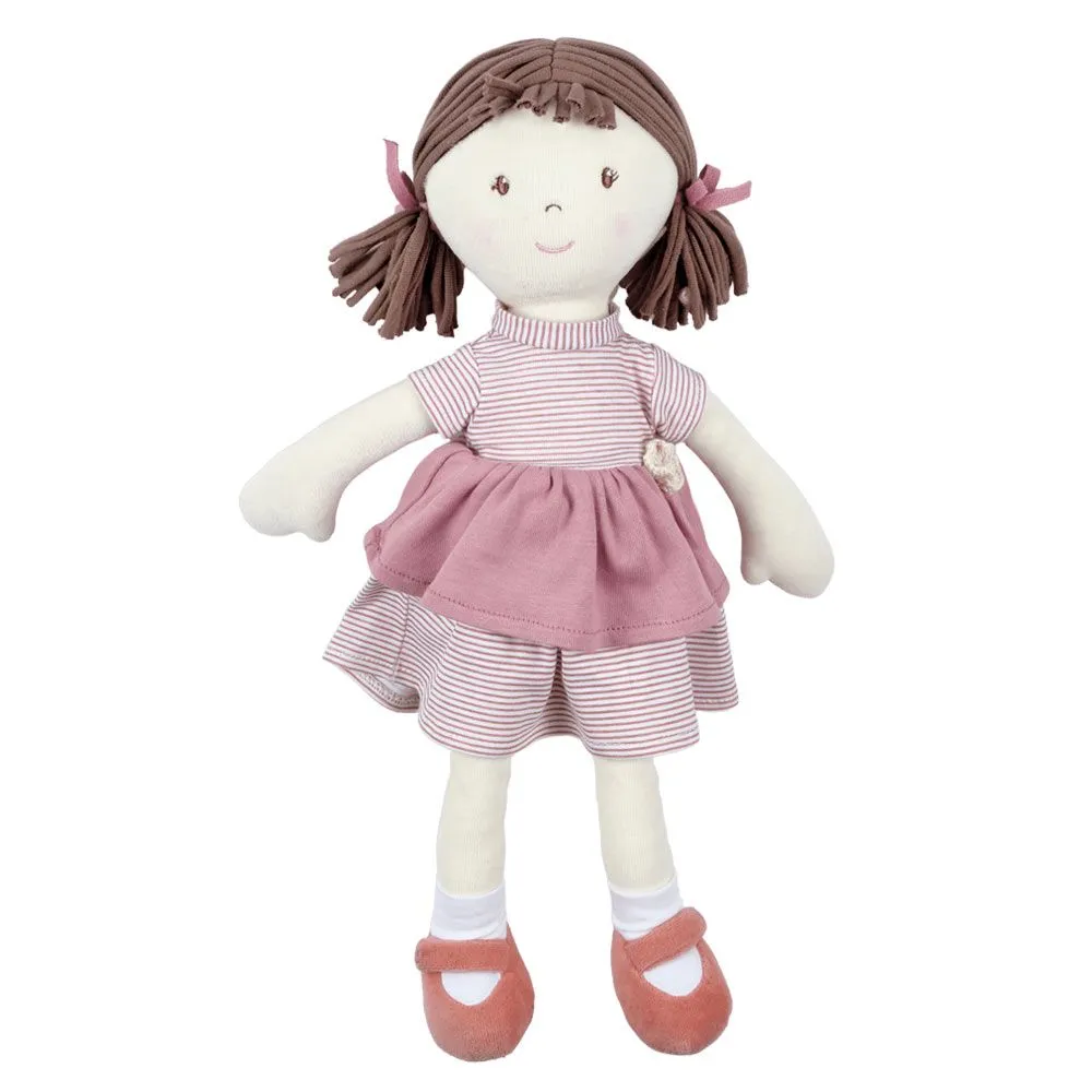 Bonikka All Natural látková bábika brook-ružové-šaty