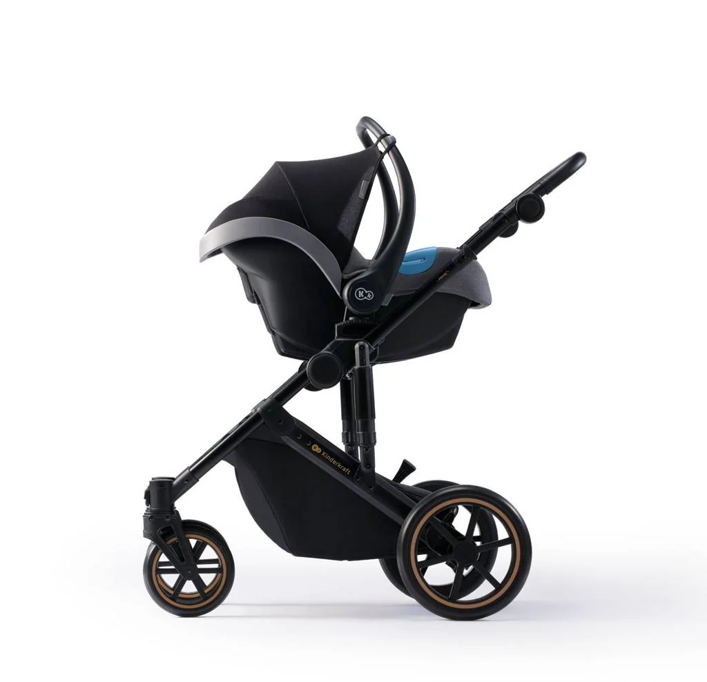 KINDERKRAFT SELECT Kočík kombinovaný 3v1 Prime 2 Shadow Grey, Premium 1×1 ks, kočík