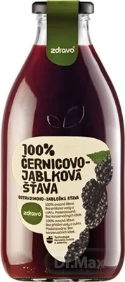 Zdravo 100% Černicovo-jablková šťava 1×750 ml, zmes štiav