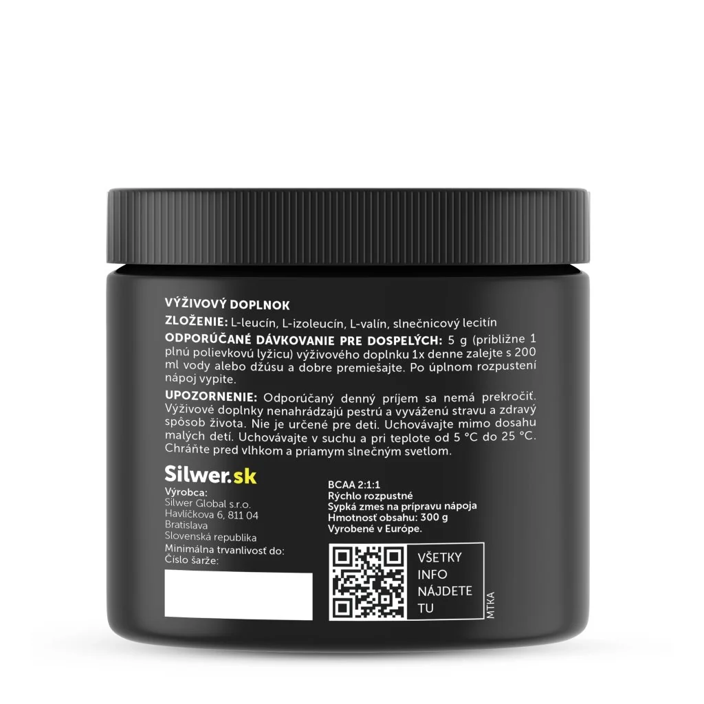 Silwer BCAA NEPELA Memorial 60 dávok. Svaly, regenerácia, energia, vytrvalosť.