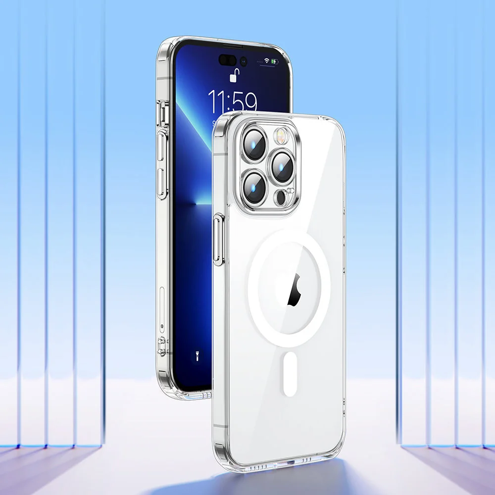 Joyroom Magnetic MagSafe kryt na iPhone 14 Plus, priesvitný