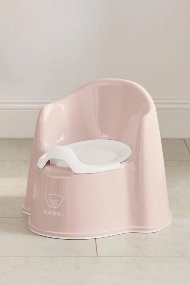 BABYBJÖRN Nočník kreslieko Powder Pink/White 1×1 ks