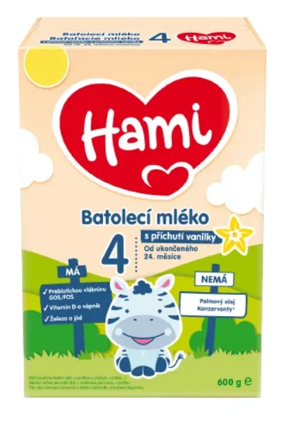 Hami 4 s príchuťou vanilky 600g 1×600 g, mliečna výživa