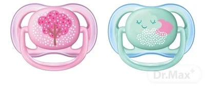 AVENT CUMLÍK 0-6M Ultra air Obrázok dievča 1×2 ks, silikónový cumlík