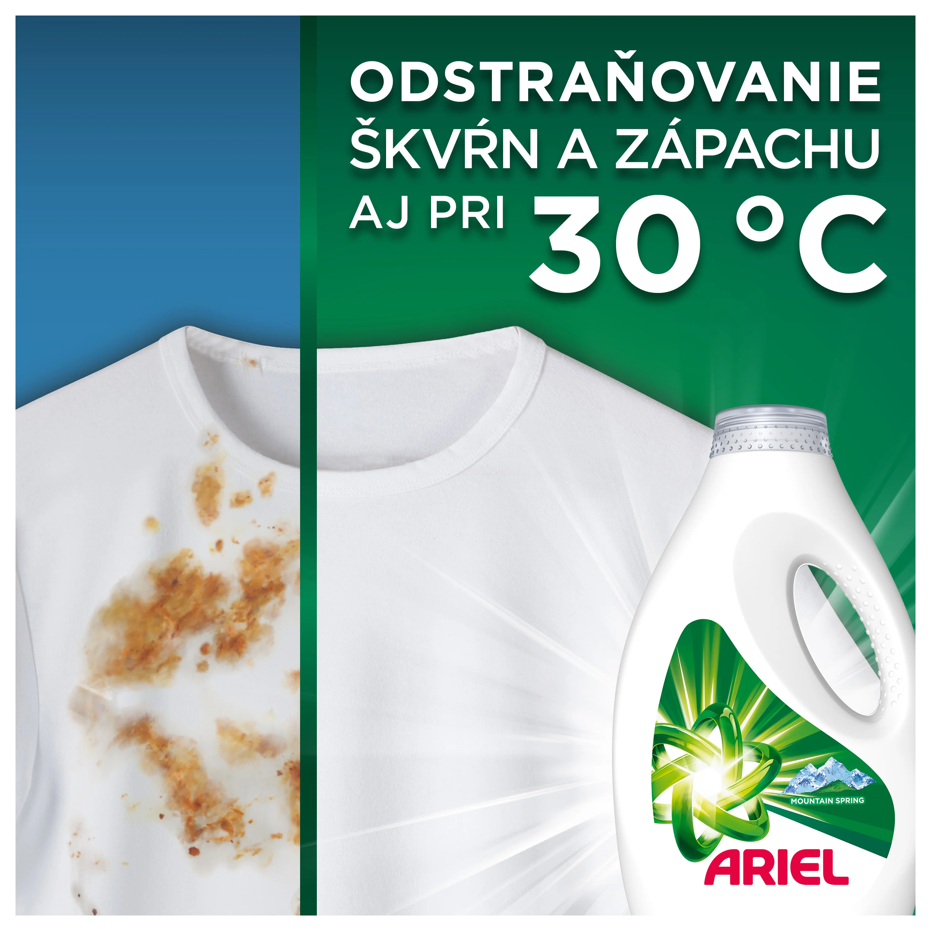 Ariel Mountain Spring prací gél, 100 praní 4500 ml