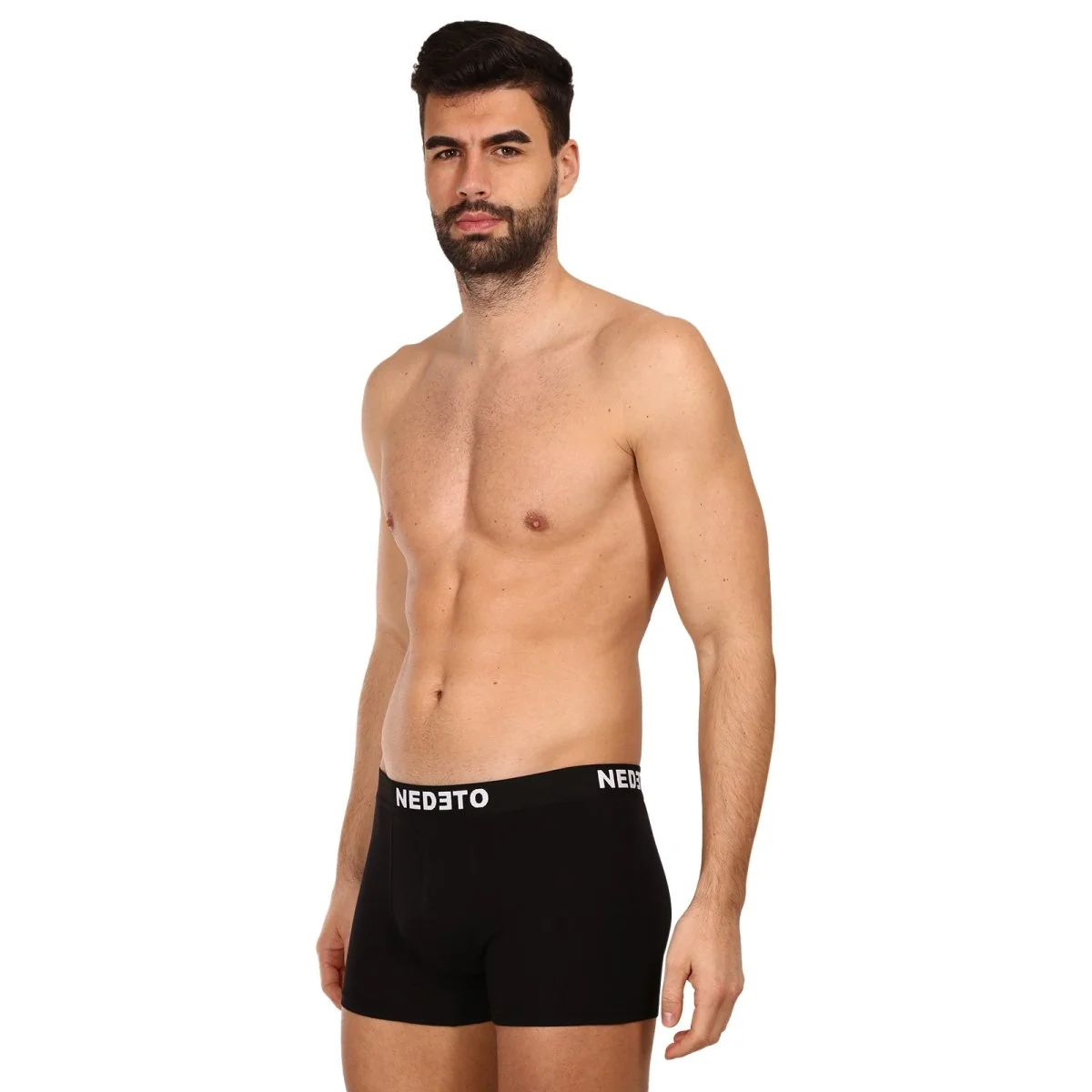 10PACK pánske boxerky čierne (10NB001b) L
