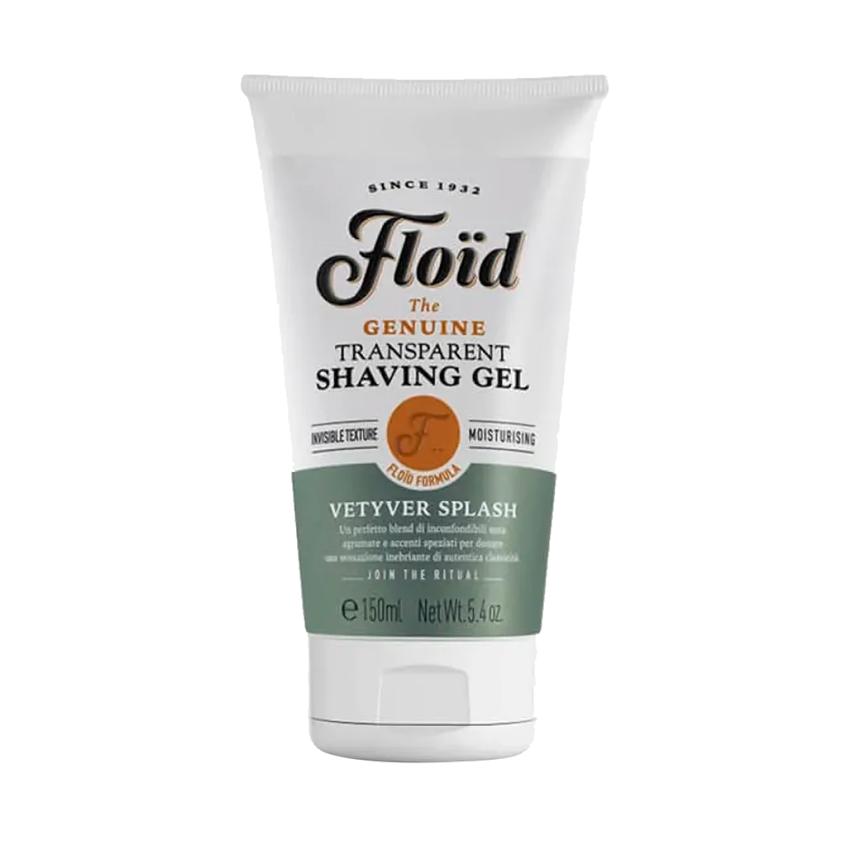 Priehľadný gél na holenie Floid Transparent shaving gel Vetyver Splash 150ml