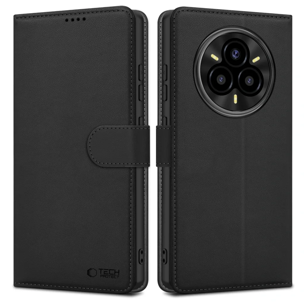 Tech-Protect Wallet knižkové puzdro na Realme 14 Pro Plus 5G, čierne
