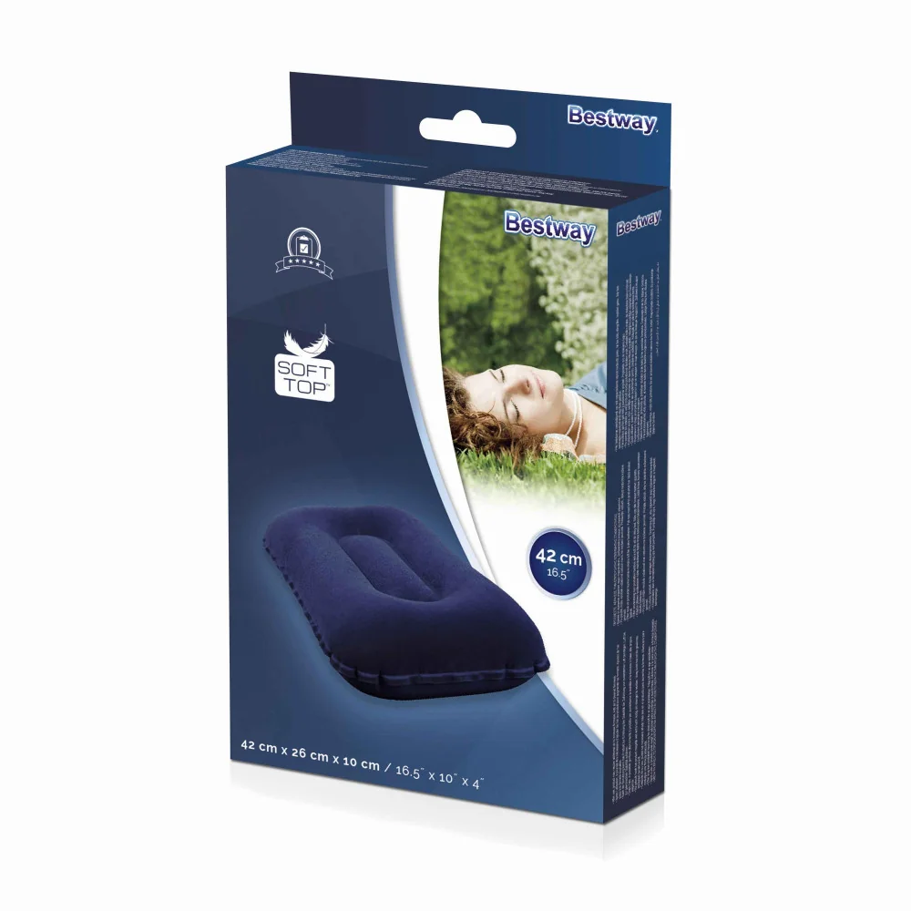 3ks Bestway Nafukovací vankúš 67121 42 cm x 26 cm x 10 cm-Bestway