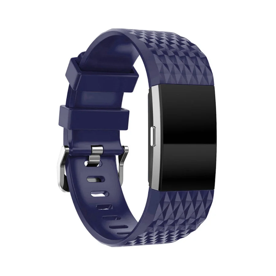 BStrap Silicone Diamond (Small) remienok na Fitbit Charge 2 blue