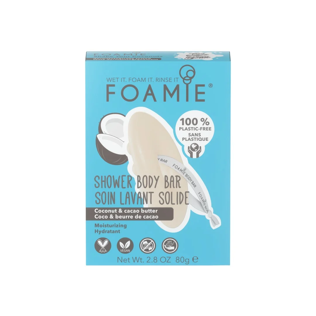 Foamie tuhý sprchový gél Shake Your Coconuts 1×1 ks, tuhý sprchový gél