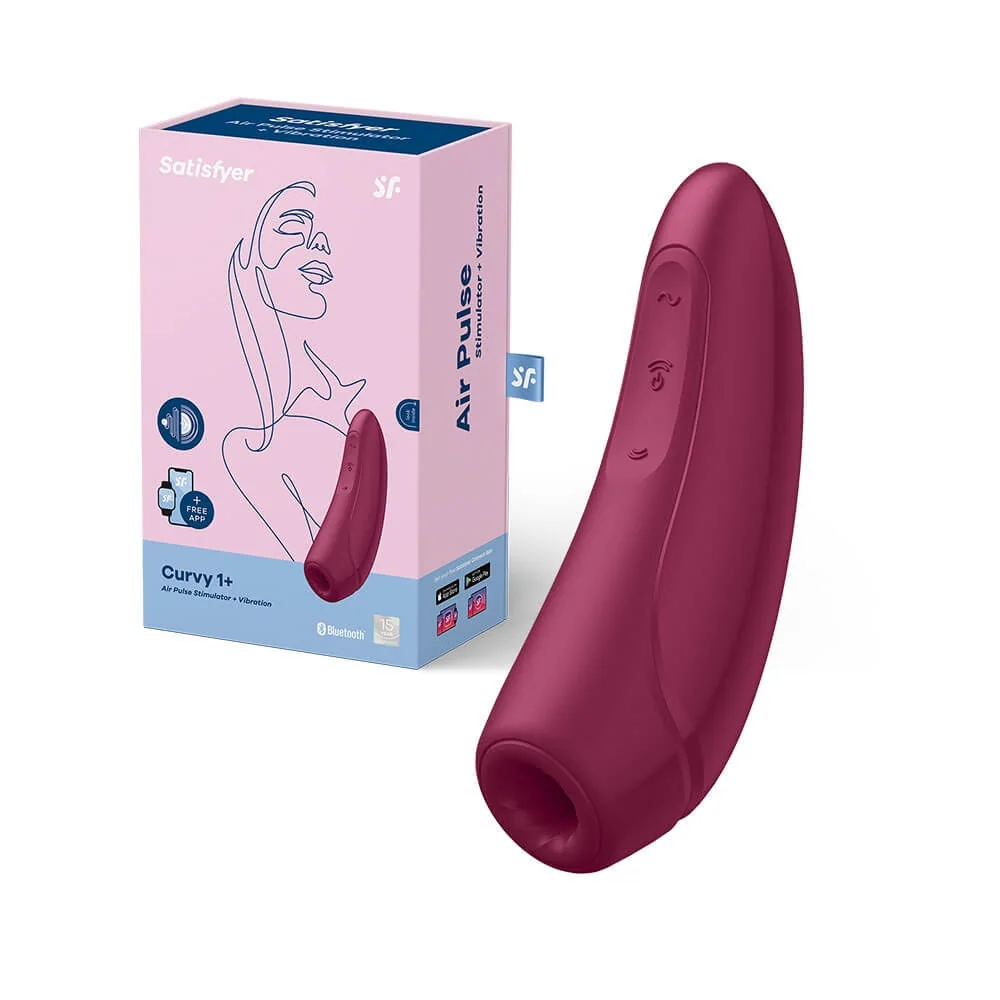 Satisfyer Curvy 1+ bluetooth vibrátor Červená